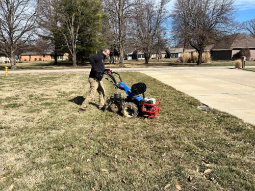 A Hidden Fence Chuck Ellis on machine